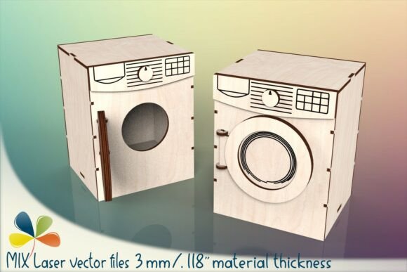 Download Dollhouse Furniture Washing Machine SVG - Furniture Collection
