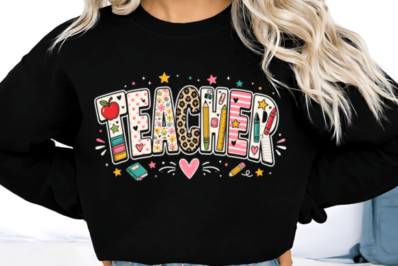 Download Cute Teacher Typography, Back to School - Typography Collection