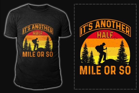 Download Hiking Typography Vector T Shirt Design - Typography Collection
